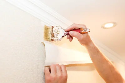 Pose de papier peint à Châtel-Montagne — revêtements muraux et toiles de verre
